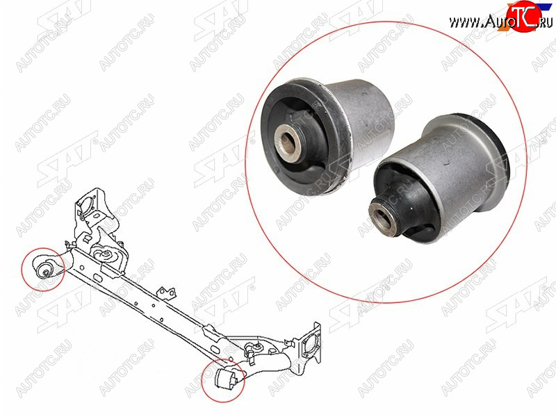 969 р. Сайлентблок Nissan Juke 10-20  Leaf 09-17 SAT ST-55501-1KK0A  с доставкой в г. Воронеж