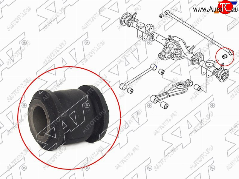 171 р. Сайлентблок Kia Sorento 02-09  Hyundai Grand Starex 07-22  H1 07-22  Starex 07-17 SAT ST-55630-4H000  с доставкой в г. Воронеж