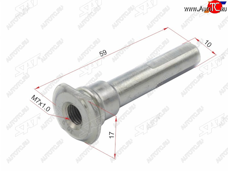 105 р. Направляющая суппорта FR HYUNDAI SANTA FE 00-06TERRACAN 01-TIBURON 96- SAT ST-58161-33000  с доставкой в г. Воронеж