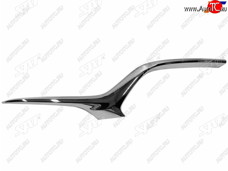 2 459 р. Левый молдинг решетки радиатора SAT Mazda 6 GJ 2-ой рестайлинг универсал (2018-2025) (хром)  с доставкой в г. Воронеж