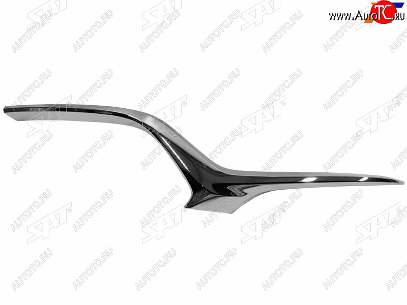 2 459 р. Правый молдинг решетки радиатора SAT Mazda 6 GJ 2-ой рестайлинг универсал (2018-2025) (хром)  с доставкой в г. Воронеж