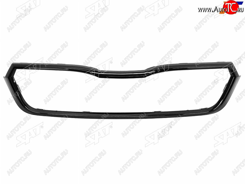 2 299 р. Молдинг решетки SKODA RAPID 20- чёрный SAT ST-78-0017  с доставкой в г. Воронеж