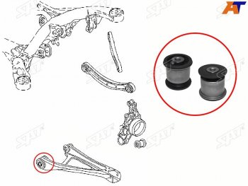 719 р. Сайлентблок Audi Q7 05-15  Volkswagen Touareg 02-18  Porsche Cayenne 02-10 SAT ST-7L0505311BB  с доставкой в г. Воронеж. Увеличить фотографию 1