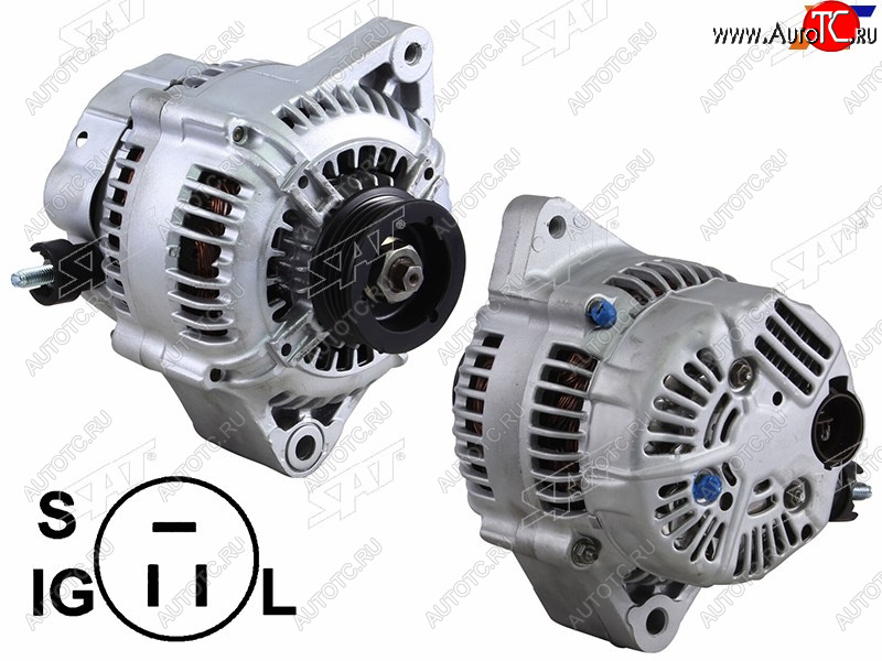 6 349 р. Генератор TOYOTA SOARERSUPRA 3.0 87-93MARK II 2.0 87-97 1GFE7MGTE 12V 80A                         SAT ST-85-0100  с доставкой в г. Воронеж