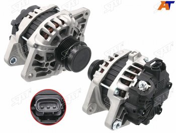 12 199 р. Генератор HYUNDAI I30 12-17IX20 15-19KIA RIO 12-15CEED 1.41.6 12-18 G4F# 12V 90A                 SAT ST-85-0056  с доставкой в г. Воронеж. Увеличить фотографию 1