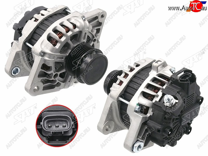 12 199 р. Генератор HYUNDAI I30 12-17IX20 15-19KIA RIO 12-15CEED 1.41.6 12-18 G4F# 12V 90A                 SAT ST-85-0056  с доставкой в г. Воронеж