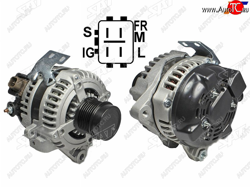 14 599 р. Генератор TOYOTA CAMRYMARK X ZIO 2.4 07-RAV4 2.4 05-08 2AZ 12V 100A(восстановленный) SAT ST-85-0052  с доставкой в г. Воронеж