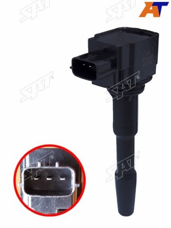 1 699 р. Катушка зажигания NISSAN JUKE F15 1.2PULSAR VII N17 1.2QASHKAI II J11RENAULT CAPTUR H5J5 0.91.2 SAT ST-86-0028  с доставкой в г. Воронеж. Увеличить фотографию 3