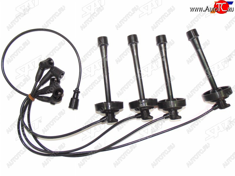 1 889 р. Провода высоковольтные TOYOTA CAMRYVISTA SV3# 90-92 3S4S-FE (кругл. резин.)                        SAT ST-90919-21496  с доставкой в г. Воронеж