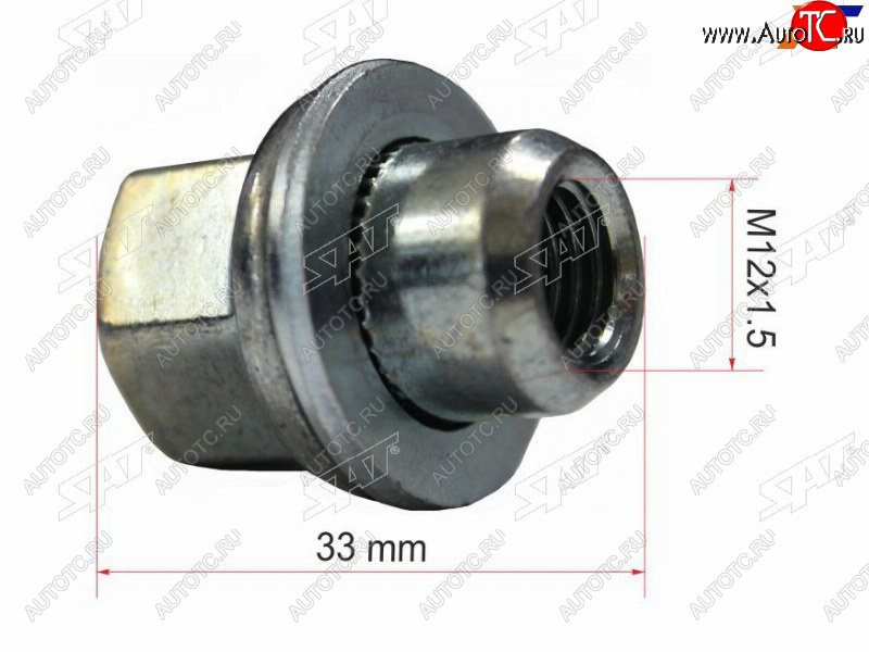 231 р. Гайка колесная TOYOTA SAT ST-90942-01062  с доставкой в г. Воронеж