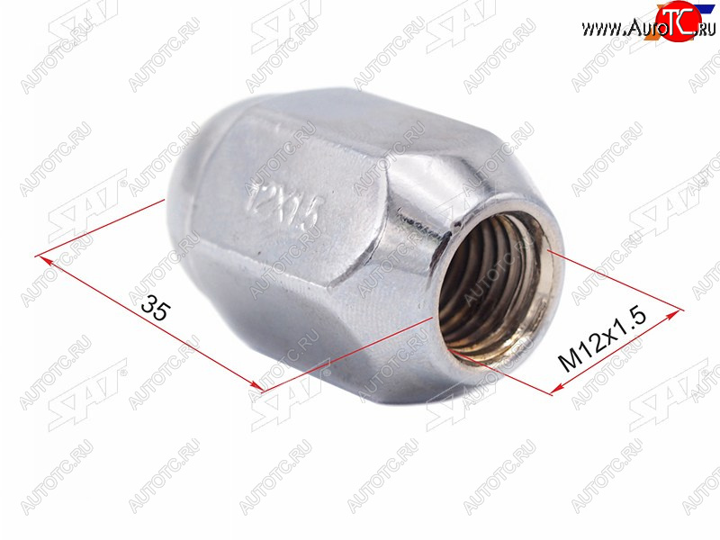 97 р. Гайка колесная TOYOTA SAT ST-90942-01081  с доставкой в г. Воронеж