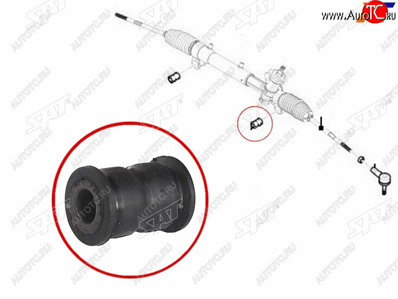 329 р. Втулка рулевой рейки Chevrolet Captiva 06-15  Opel Antara 06-15  Daewoo Winstorm 06-10 SAT ST-93743424B  с доставкой в г. Воронеж