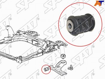 359 р. Сайлентблок рычага передний FR SAT  Chevrolet Aveo  T300 (2011-2015), Chevrolet Cobalt (2011-2019), Ravon R4 (2016-2020)  с доставкой в г. Воронеж. Увеличить фотографию 1