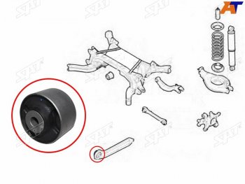 629 р. Сайлентблок Chevrolet Captiva 06-15  Opel Antara 06-15  Daewoo Winstorm 06-10 SAT ST-96626481B  с доставкой в г. Воронеж. Увеличить фотографию 1