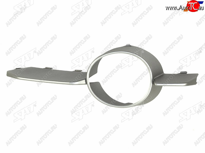 1 159 р. Левый молдинг оправы ПТФ SAT BMW X6 E71 дорестайлинг (2008-2012) (хром)  с доставкой в г. Воронеж