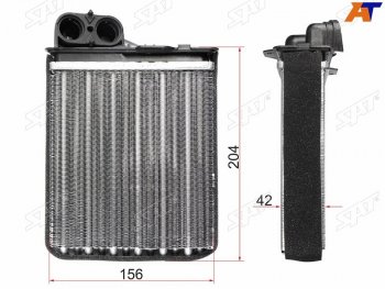 1 029 р. Радиатор отопителя салона RENAULT LOGAN 04-LOGAN 08- SANDERO 08-DUSTER 10-LADA LARGUS 12- SAT ST-DC01-395-A0  с доставкой в г. Воронеж. Увеличить фотографию 1