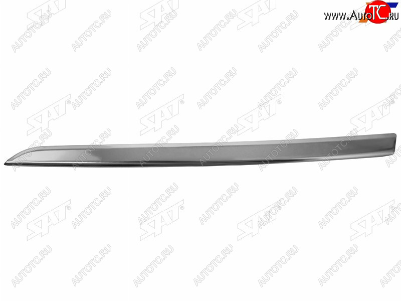 979 р. Левый молдинг решетки радиатора SAT Renault Logan 2 дорестайлинг (2014-2018) (хром)  с доставкой в г. Воронеж