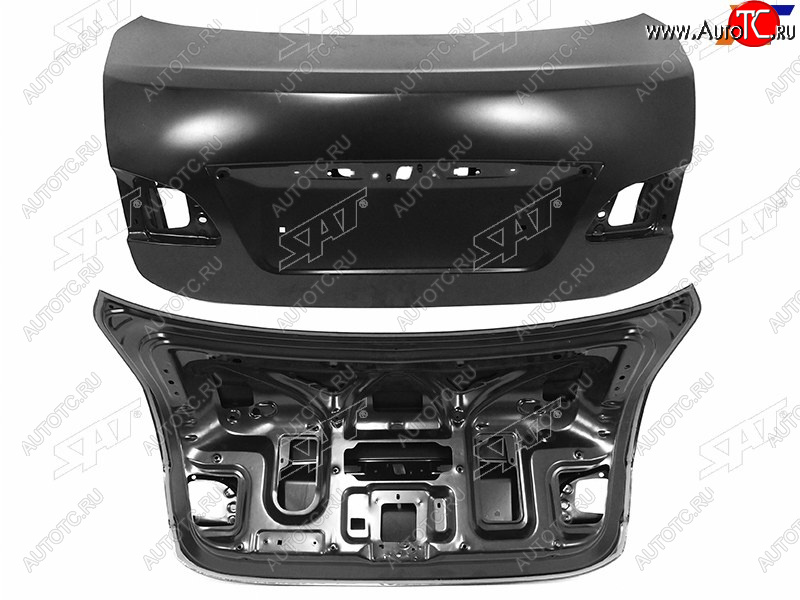 13 799 р. Крышка багажника SAT Nissan Almera G15 седан (2012-2019) (под один молдинг для RUS)  с доставкой в г. Воронеж