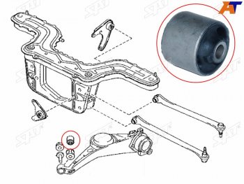 519 р. Сайлентблок Ford EcoSport 14-23  Escape 00-06  Mazda Tribute 00-07 SAT ST-E112-28-460  с доставкой в г. Воронеж. Увеличить фотографию 2