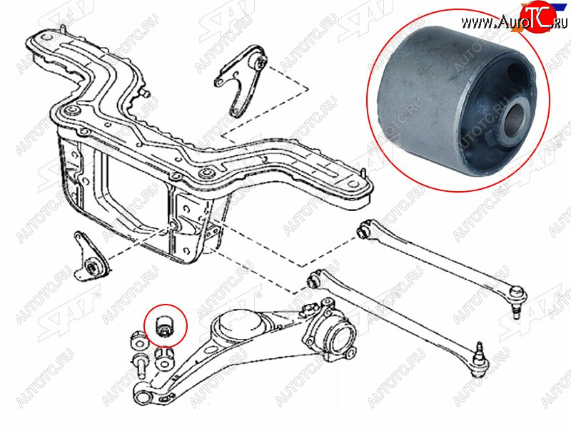 519 р. Сайлентблок Ford EcoSport 14-23  Escape 00-06  Mazda Tribute 00-07 SAT ST-E112-28-460  с доставкой в г. Воронеж