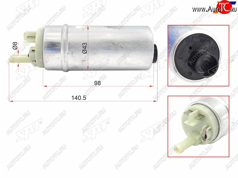 1 999 р. Топливный насос BMW E46 00-05E39 00-04E60 03-06E83 04-E53 00-06 SAT ST-FP24  с доставкой в г. Воронеж