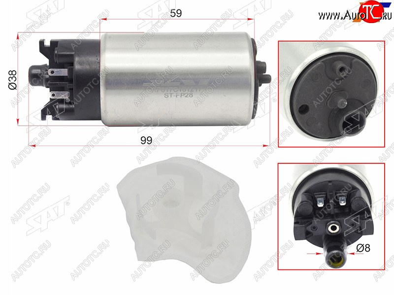 1 399 р. Топливный насос VQ35DEVQ25DEQR25DE NISSAN TEANA J32 08-14J32 4WD 10- SAT ST-FP28  с доставкой в г. Воронеж