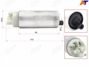 1 899 р. Топливный насос BMW E30 87-91E34 89-97E36 90-98E46 99-00 SAT ST-FP26  с доставкой в г. Воронеж. Увеличить фотографию 1