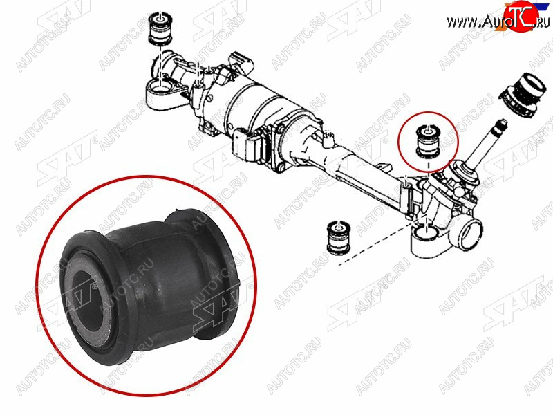 189 р. Втулка рулевой рейки Mazda 6 07-12  Atenza 07-12 SAT ST-G33S-32-124B  с доставкой в г. Воронеж