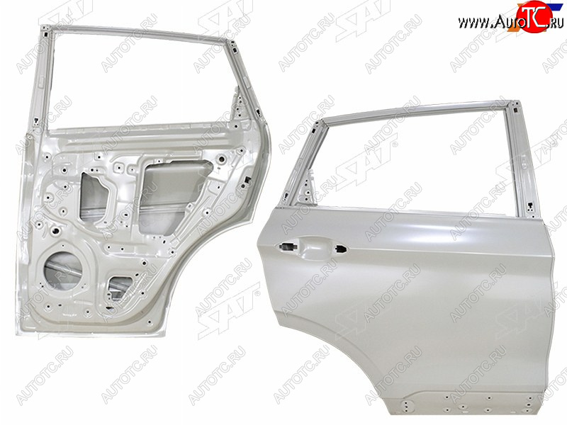 16 499 р. Дверь задняя RH SAT  Geely Coolray  SX11 (2018-2023) дорестайлинг (неокрашенная)  с доставкой в г. Воронеж