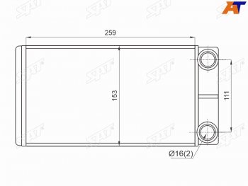 2 679 р. Радиатор отопителя салона GAZELLE NEXT 12- SAT ST-GZ01-395-0  с доставкой в г. Воронеж. Увеличить фотографию 1