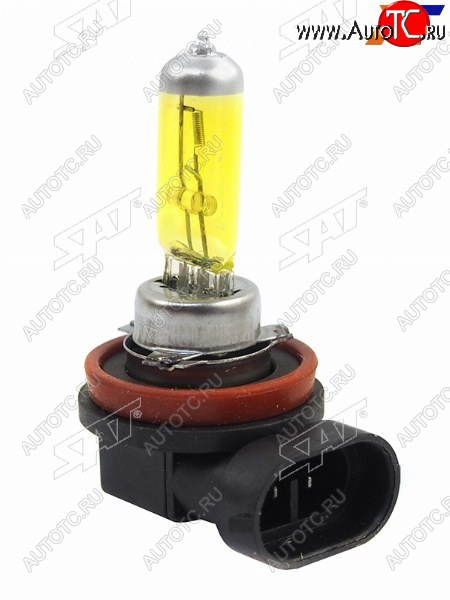 213 р. Лампа головного освещения галогенная желтая H11 12V 55W SAT ST-H11Y-12V  с доставкой в г. Воронеж
