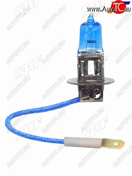 76 р. Лампа головного освещения галогенная супер белая H3 12V 55W SAT ST-H3W-12V  с доставкой в г. Воронеж