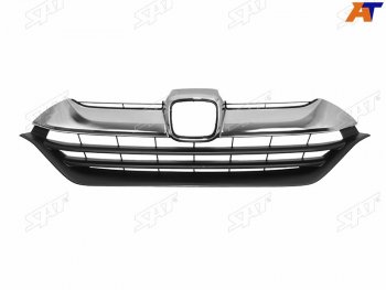 Решетка радиатора SAT Honda CR-V RW,RT дорестайлинг (2016-2020) (хром)