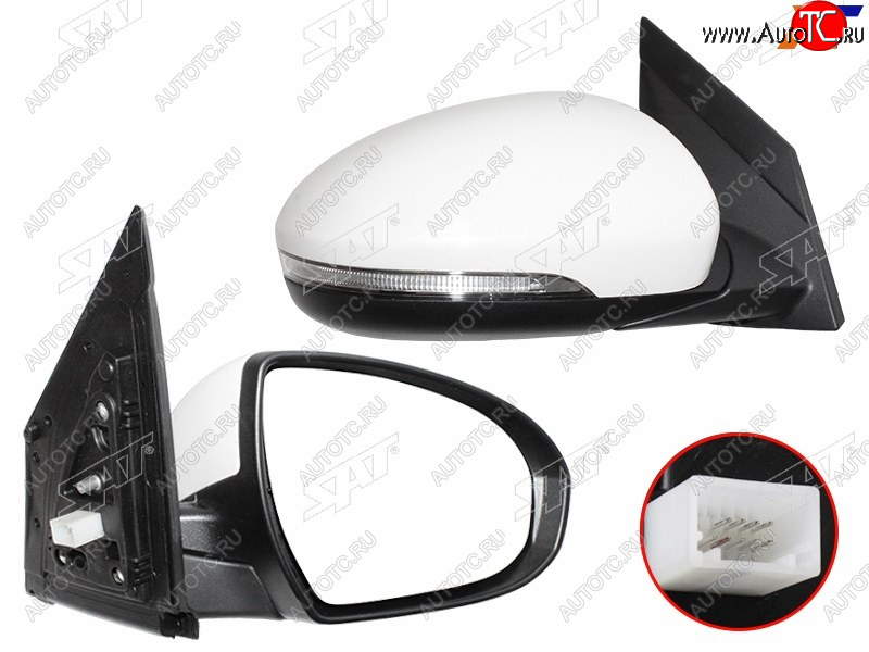 8 849 р. Зеркало Hyundai Tucson 15-21 (Справа Обогрев Регулировка Повторитель поворота Складывание Подсв SAT ST-HN52-940-A1  с доставкой в г. Воронеж