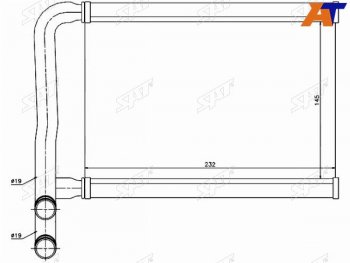 2 399 р. Радиатор отопителя салона  HYUNDAI ACCENT 05-KIA RIO 05- SAT ST-HNA5-395-0  с доставкой в г. Воронеж. Увеличить фотографию 1