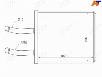 Радиатор отопителя салона KIA RIO 00-05 SAT ST-KA45-395-0