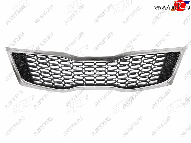 3 399 р. Решетка радиатора SAT  KIA Optima  3 TF (2013-2016) рестайлинг седан (хром)  с доставкой в г. Воронеж