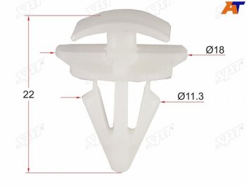 135 р. Клипса молдинга VAG (1 шт.)                                                                          SAT ST-KE-391  с доставкой в г. Воронеж. Увеличить фотографию 1