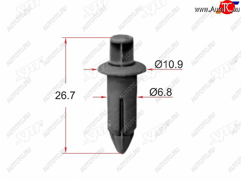 20 р. Клипса крепежная SAT ST-KJ-1087 (1 шт.) SAT ST-KJ-1087  с доставкой в г. Воронеж