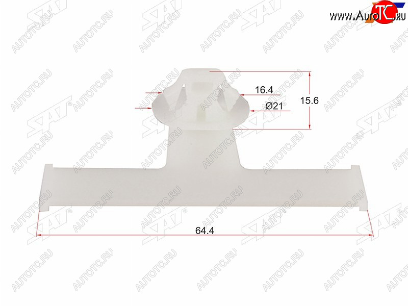 225 р. Клипса хомут эл. проводки TOYOTALEXUS (1 шт.) SAT ST-KJ-2344  с доставкой в г. Воронеж