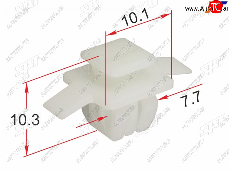 9 р. Клипса молдинга кузова HONDA (1 шт.)                                                                 SAT ST-KJ-2428  с доставкой в г. Воронеж