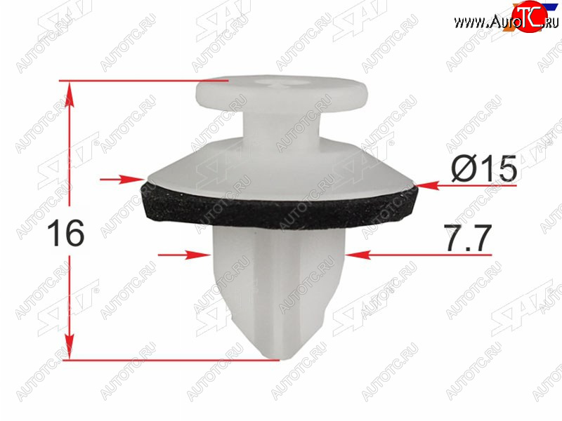 21 р. Клипса крепежная TOYOTA/LEXUS (1 шт.) SAT ST-KJ-2478, stkj2478 SAT ST-KJ-2478  с доставкой в г. Воронеж