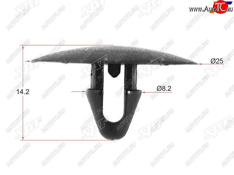 25 р. Клипса обшивки капота TOYOTALEXUS (1 шт.)                                                           SAT ST-KJ-334  с доставкой в г. Воронеж