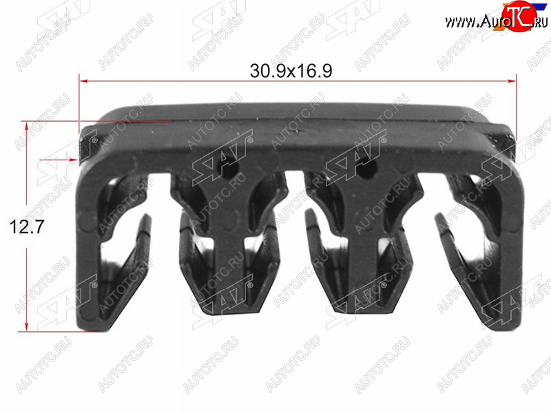 33 р. Клипса эл. проводки TOYOTALEXUS (1 шт.) SAT ST-M10394  с доставкой в г. Воронеж