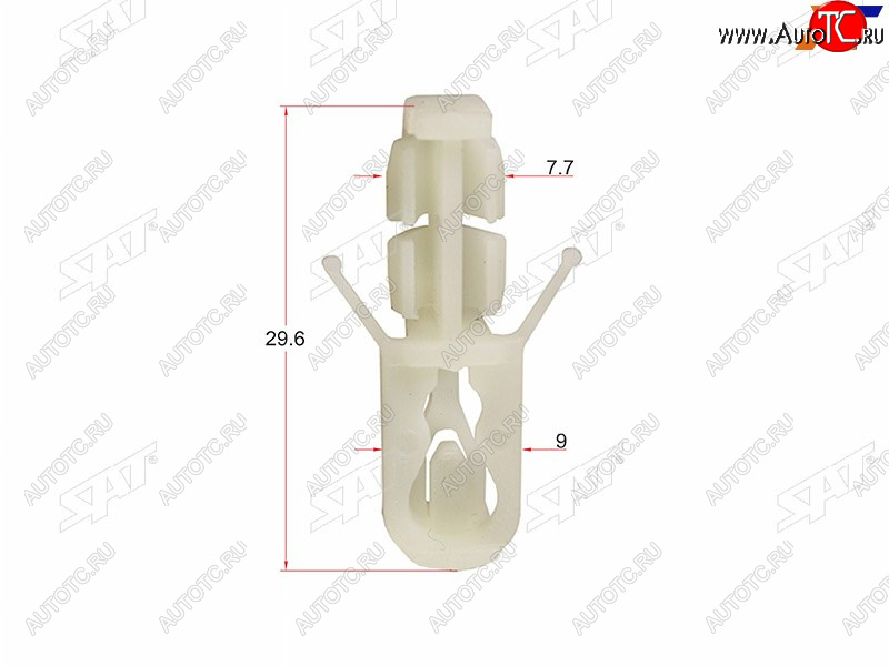 135 р. Клипса крепления порогамолдинга HONDA (1 шт.) SAT ST-M10564  с доставкой в г. Воронеж