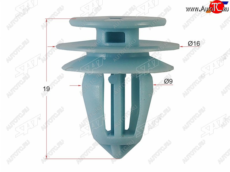 13 р. Клипса обшивки двери HONDAACURA (1 шт.) SAT ST-M10604  с доставкой в г. Воронеж