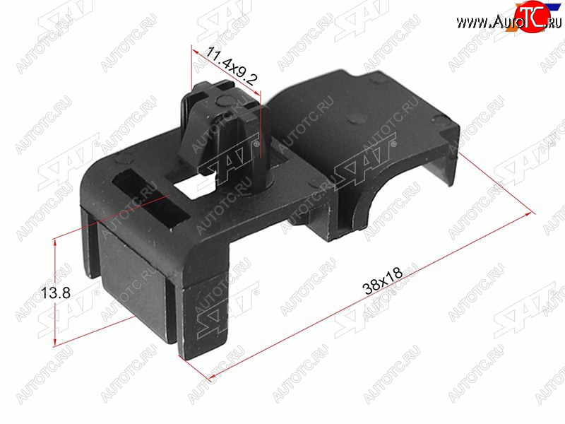 299 р. Клипса трубки эл. проводки (1 шт.) SAT ST-M11499  с доставкой в г. Воронеж