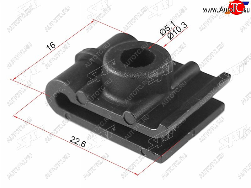 399 р. Клипса крепления подкрылка (1 шт.) SAT ST-M11670  с доставкой в г. Воронеж