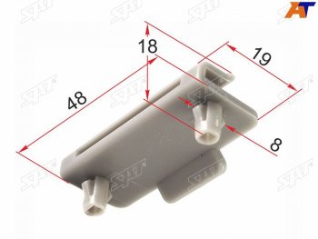 47 р. Клипса крепления фары TOYOTA HIGHLANDERKLUGER 00-07 низ (1 шт.) SAT ST-M12223  с доставкой в г. Воронеж. Увеличить фотографию 1