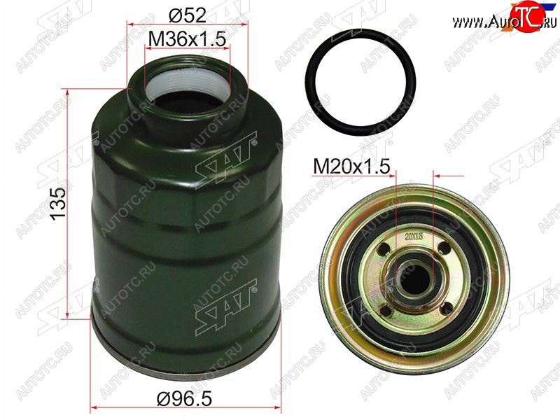 529 р. Фильтр топливный MITSUBISHI PAJERO SPORT 96-08CHALLENGER K9# 96-01L200 96-06 SAT ST-MB129675  с доставкой в г. Воронеж